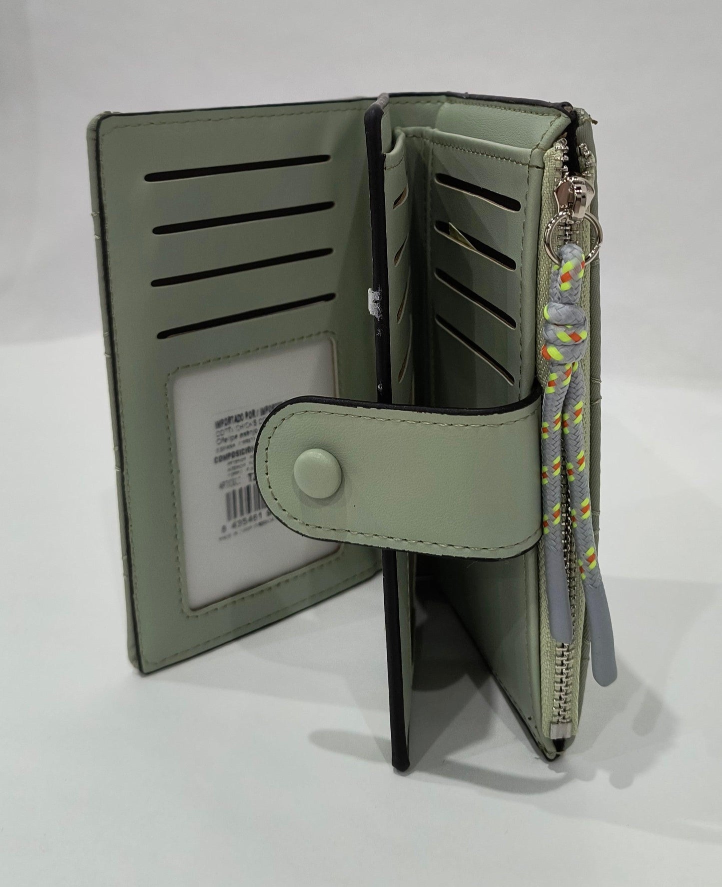 Monedero Cartera 15,5*10*2 disponible Verde y Azul con Textura Acolchada – Estilo, Comodidad y Alta Funcionalidad - tenemosturegalo.es