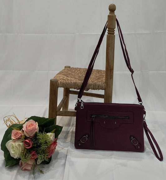 Bolso Bandolera con Asa 28x20x1cm disponible en Color Lila oscuro y Rosa Fucsia Oscuro – Elegancia y Comodidad para Cualquier Ocasión - tenemosturegalo.es