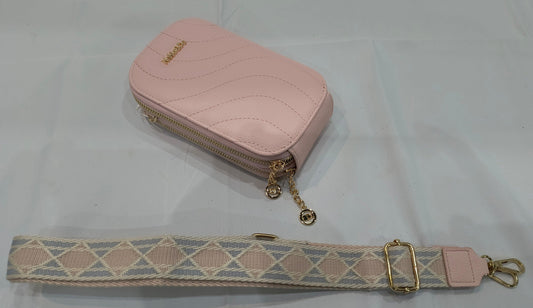 Bolso Bandolera Portamóvil 11x18x4,5cm Rosa con Doble Cremallera: Estilo y Funcionalidad para tu Día a Día. - tenemosturegalo.es