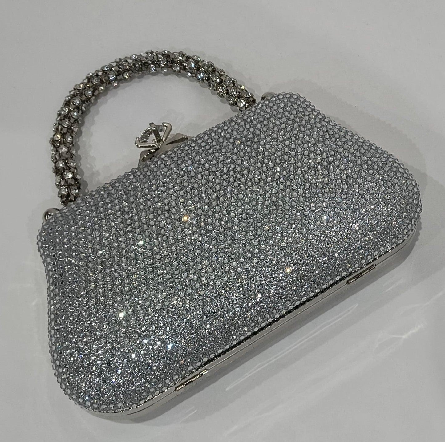 Bolso de Fiest 21 x 5.5 x 12 cm a con Lentejuelas y Cierre de Click con Diamante – Brilla con Elegancia en Cada Evento - tenemosturegalo.es