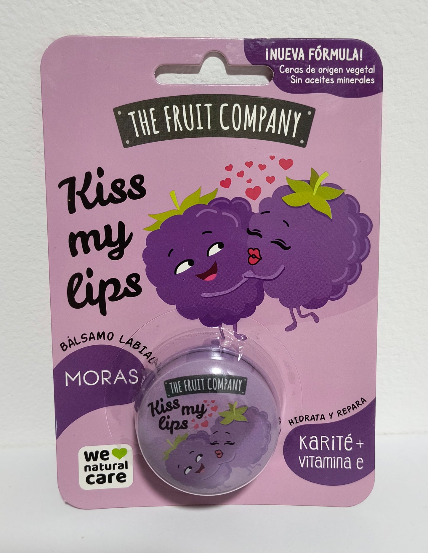 Bálsamo Labial We Natural Care de The Fruit Company 10gr: Hidratación y Reparación con Karité y Vitamina E - tenemosturegalo.es