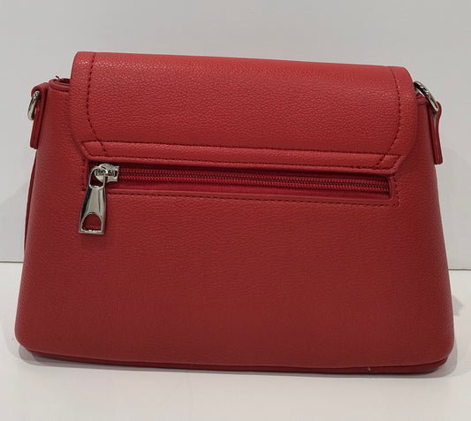Bolso Bandolera Antirrobo Rojo con Solapa 24x17x8cm – Práctico, Seguro y con Estilo ideal para San Fermín