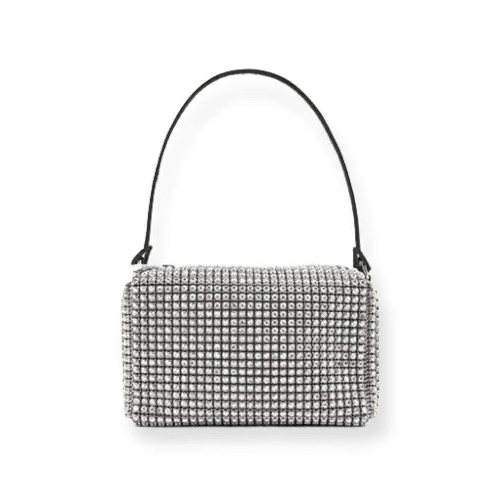 Bolso de Fiesta 19 x 9 x 10 cm con Diamantes y Efecto Brillante para Mujer – Glamour y Elegancia en un Diseño Compacto - tenemosturegalo.es