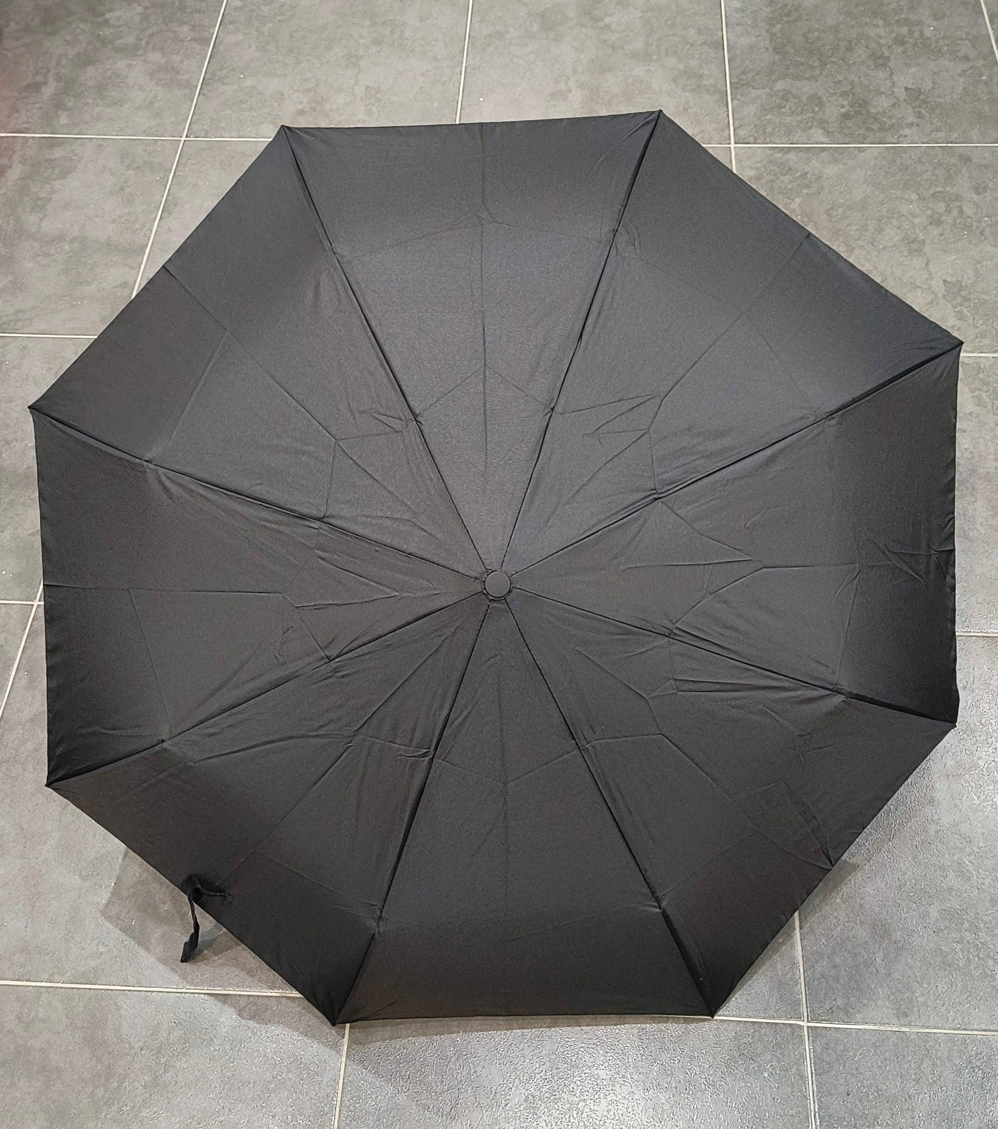 Paraguas Plegable Negro con Funda – Elegancia y Comodidad para Todo Clima - tenemosturegalo.es