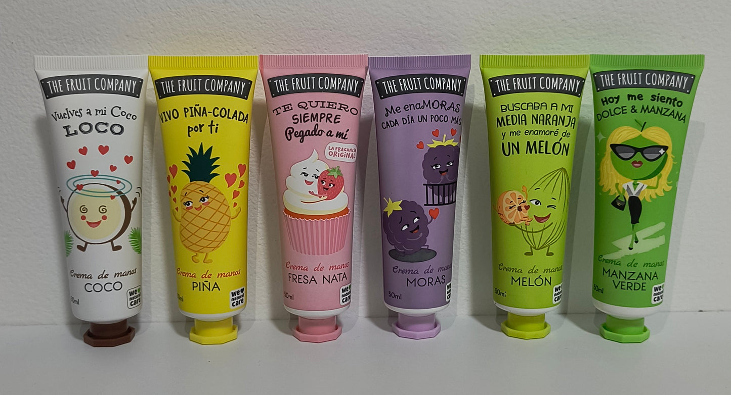 Crema de Manos The Fruit Company We Natural 50 ml: Hidratación y Aromas Irresistibles - tenemosturegalo.es