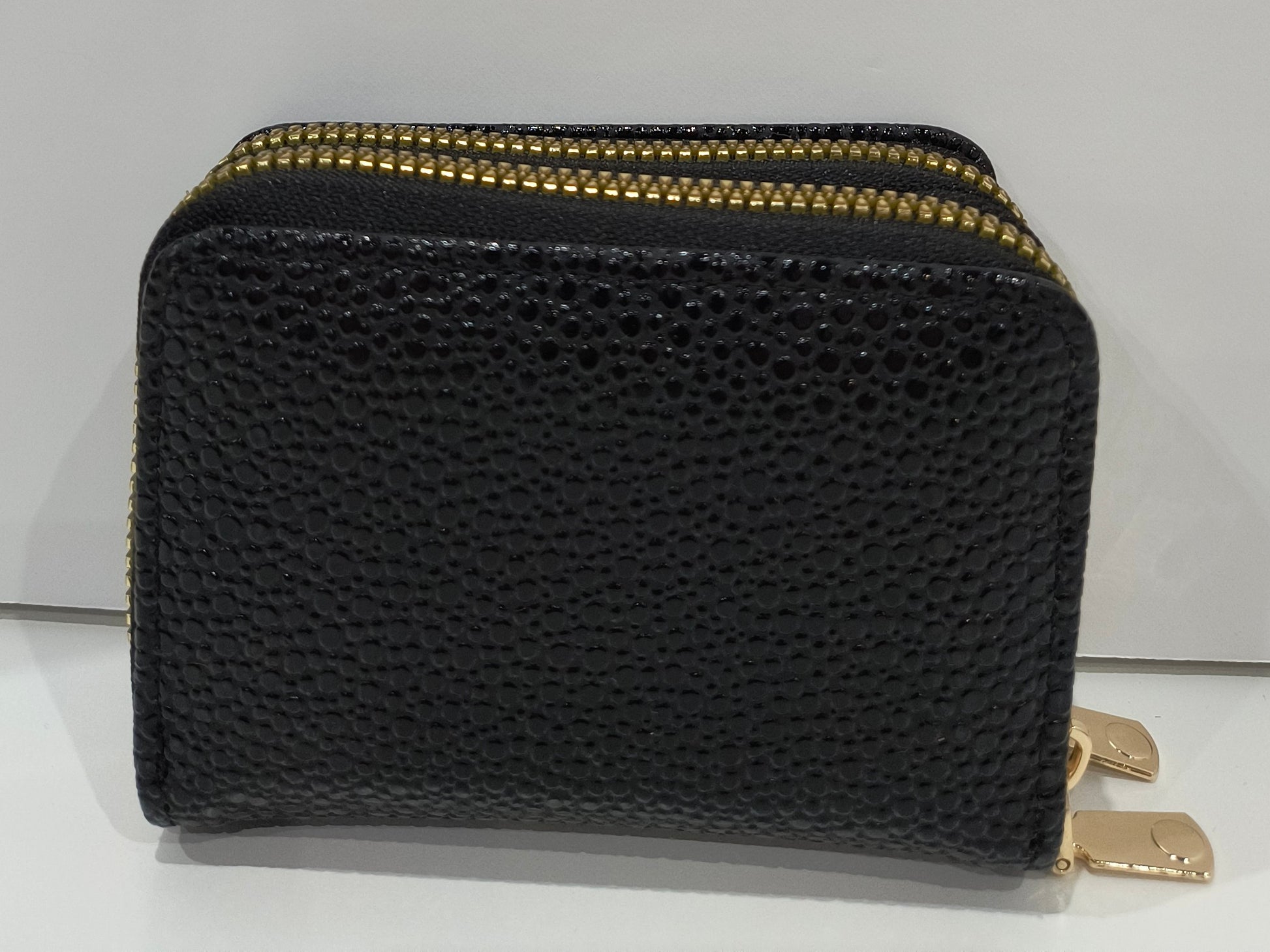 Monedero Cartera 10x8x4cm disponible en color rojo y negro para Mujer con Doble Cremallera (10x8x4 cm): Elegancia y Comodidad en un Diseño Compacto - tenemosturegalo.es