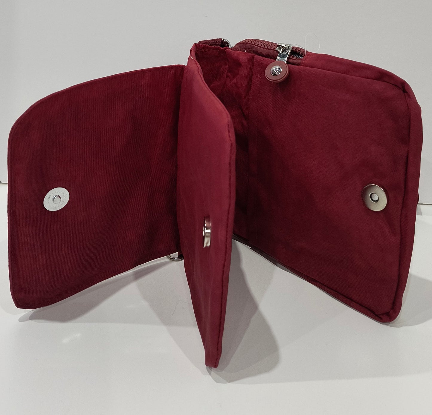 Bolso Bandolera Rojo Oscuro Unisex 20x16cm – Diseño Compacto, Práctico y con Estilo