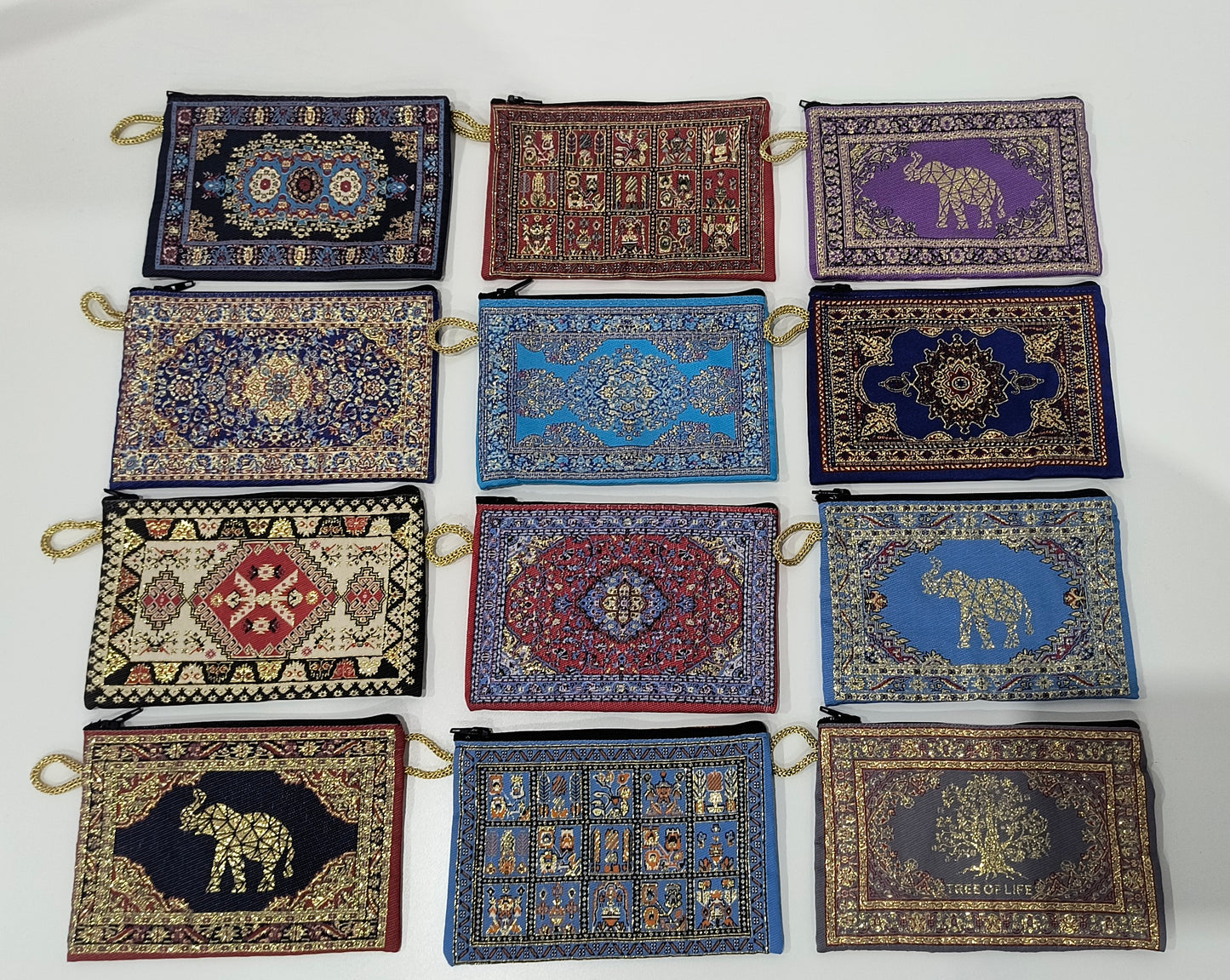 Monedero Étnico 15 x 1 x 10 cm con Estampados Variados – Diseño Único y Práctico
